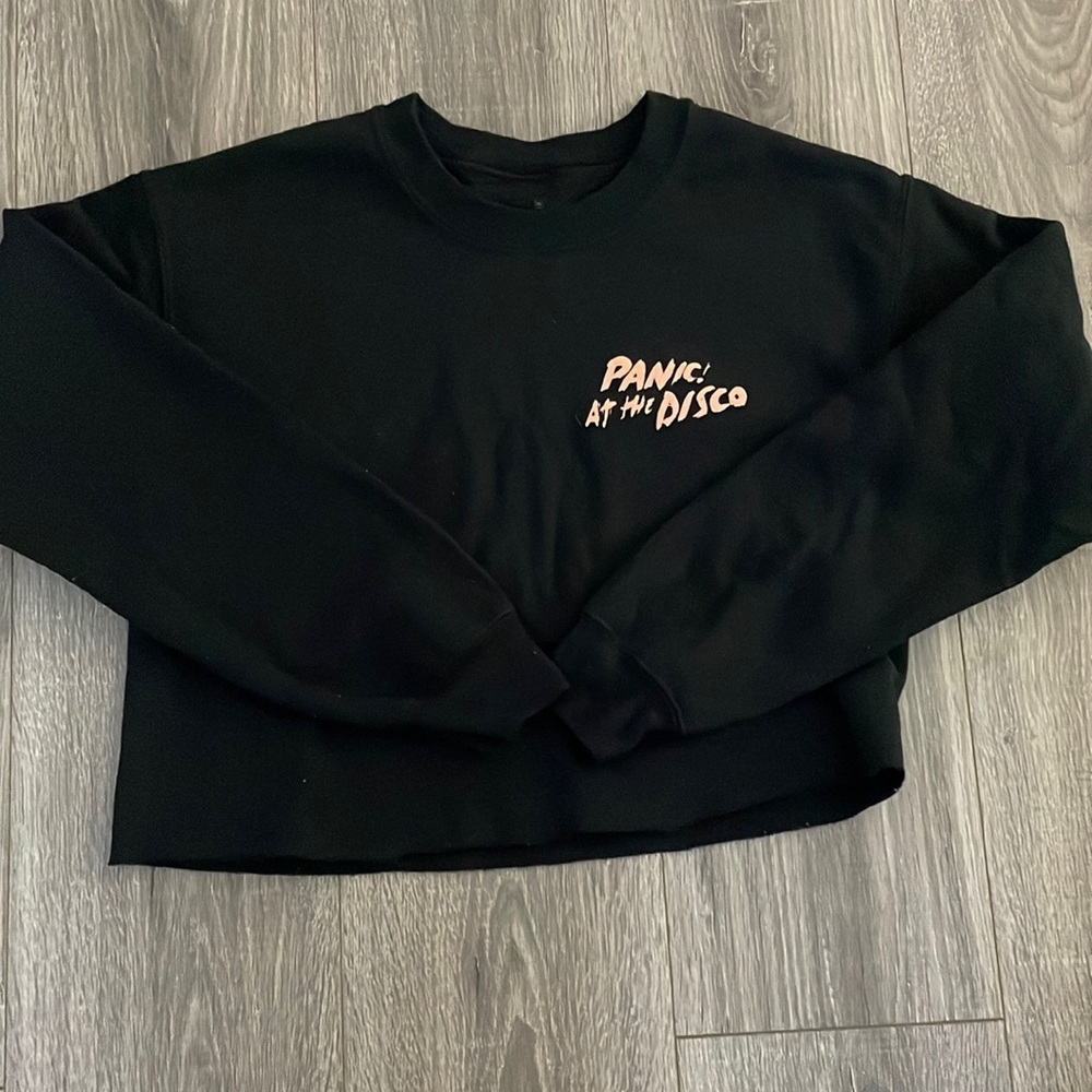 Panic! At the Disco long sleeve cropped sweatshirt